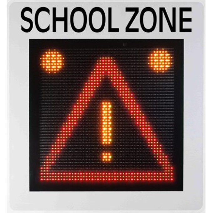 Radar preventiv – 45 cm, LED multicolor, inregistrare trafic
